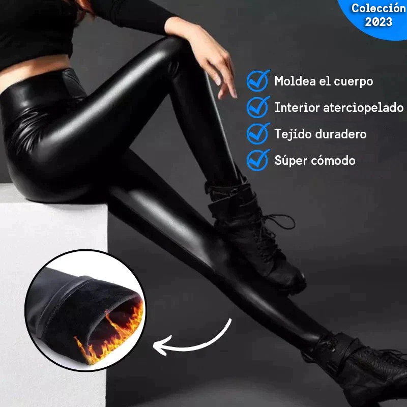 BlackTox - Pantalones de Cuero de Terciopelo